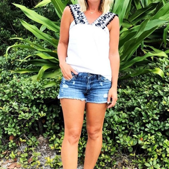 J. Crew Tops - J crew embroidered top